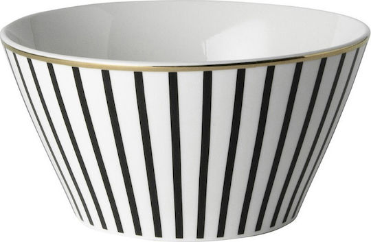 Dutch Rose Stripe Μπωλ Σερβιρίσματος Δημητριακών Στρογγυλό από Πορσελάνη Gold με Διάμετρο 14εκ.