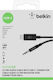 Belkin USB 2.0 Cable USB-C male - 3.5mm Μαύρο 1.8m F7U079bt06-BLK