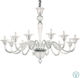 Ideal Lux Kronleuchter 12xE14 mit Kerzen Transparent 199375