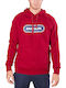 Emerson Herren Sweatshirt mit Kapuze und Taschen Rot