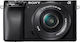 Sony Mirrorless Φωτογραφική Μηχανή α6100 Crop Frame Kit (E PZ 16-50mm F3.5-5.6 OSS) Black