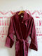 Melinen Liberty Bathrobe with Hood Bordeaux 420gr/m²