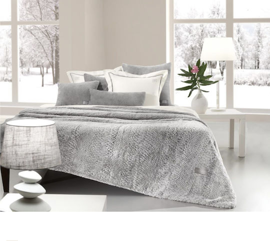 Guy Laroche Crusty Super-Queen Decke 220x240cm Silber