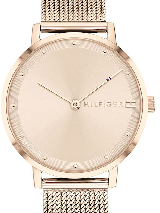 Tommy Hilfiger Pippa Ρολόι Μπαταρίας με Μεταλλικό Μπρασελέ