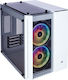 Corsair Crystal Series 280X RGB Gaming Middle Tower Carcasă Calculator cu Fereastră Laterală Alb