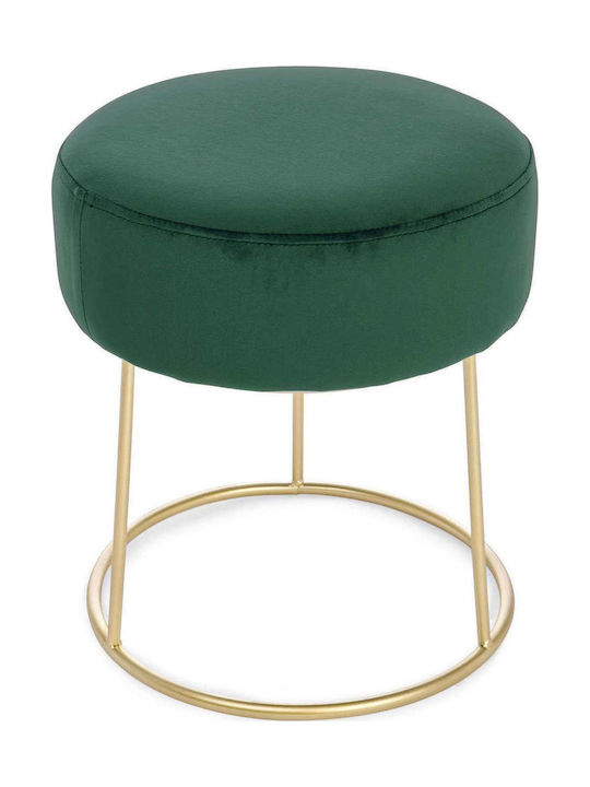 Stool For Living Room Upholstered with Fabric Green 35x35x40cm