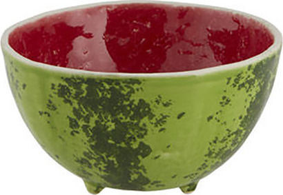 Bordallo Pinheiro Watermelon Serving Bowl Round Ceramic with Diameter 13cm