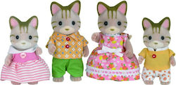 Epoch Toys Miniature Toy Striped Cat Family Sylvanian Families for 3+ Years Old (Various Designs/Assortments of Designs) 1pc