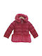 Evita Kids Quilted Jacket short Hooded Burgundy