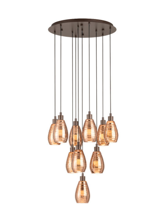 Eglo Siracusa Pendant Chandelier for 10 Bulbs E27 Bronze