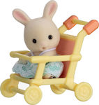 Epoch Toys Miniature Toy Rabbit On Pushchair Sylvanian Families for 3+ Years