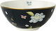 Laura Ashley Midnight Uni Porcelain Cereal Bowl Μαύρο with Diameter 13εκ. 1pcs