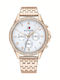 Tommy Hilfiger Ari Women's Watch Chronograph with Pink Gold Metal Bracelet
