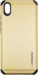 Motomo Tough Armor Plastic Back Cover Gold (Redmi 7A)