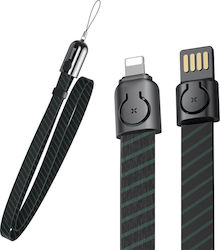 Baseus Flat / Keychain USB-A to Lightning Cable Black 0.85m (CALJL-BW1)