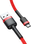 Baseus Cafule Braided USB 2.0 to micro USB Cable Κόκκινο 3m (CAMKLF-H09)