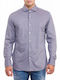 Hugo Boss Jason Men's Shirt Long Sleeve Cotton Polka Dot Gray