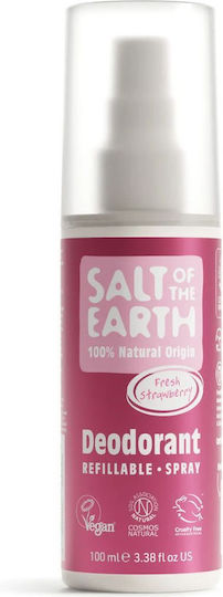 Salt of the Earth Rock Chick Sweet Strawberry Αποσμητικό σε Spray Χωρίς Αλουμίνιο 100ml