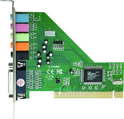 ​Εσωτερική PCI Κάρτα Ήχου 5.1 σε Ασημί χρώμα 17491
