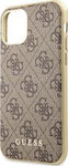 Guess 4G Silicone Back Cover Durable Brown (iPhone 11)