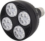 Spacelights LED Lampen für Fassung E27 und Form PAR30 Warmes Weiß 1700lm 1Stück