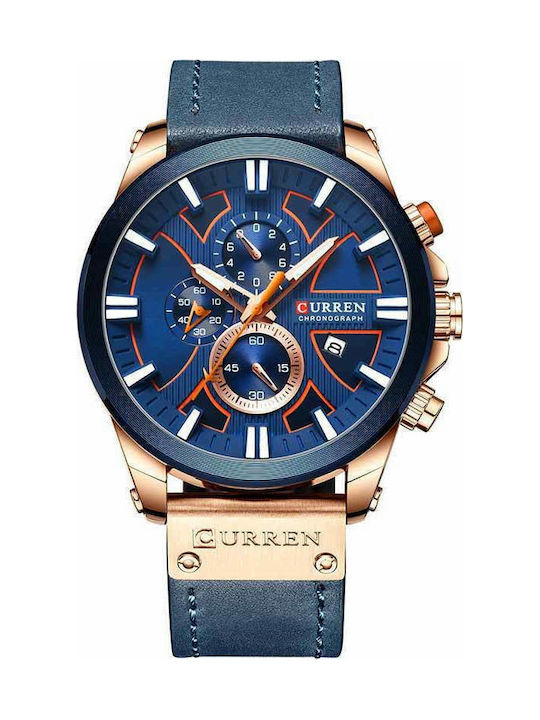 Curren Men's Watch 47mm Chronograph Battery wit...