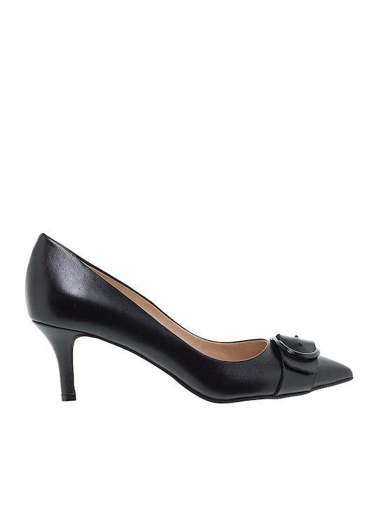 Mourtzi Leder Pumps Schwarz