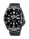 Seiko 5 Sports Men's Watch 46mm Automatic with Black Metal Bracelet