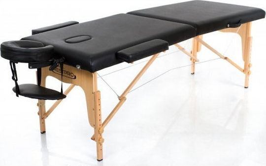 Rest Pro Classic 2 Portable Foldable Black Wooden Physiotherapy Bed 192x70cm