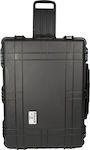 Poseidon Camera Suitcase with Wheels in Black Color