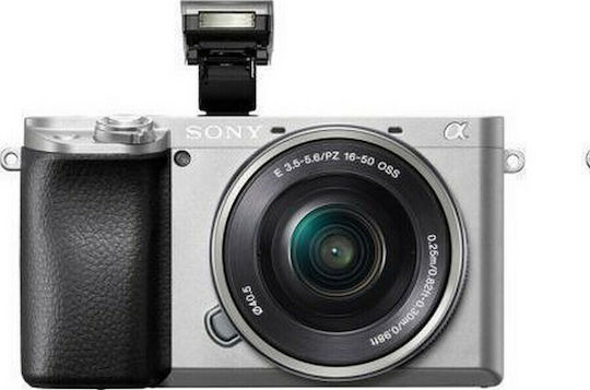 Sony α6100 Mirrorless Cameră Kit (E PZ 16-50mm F3.5-5.6 OSS) Argintie