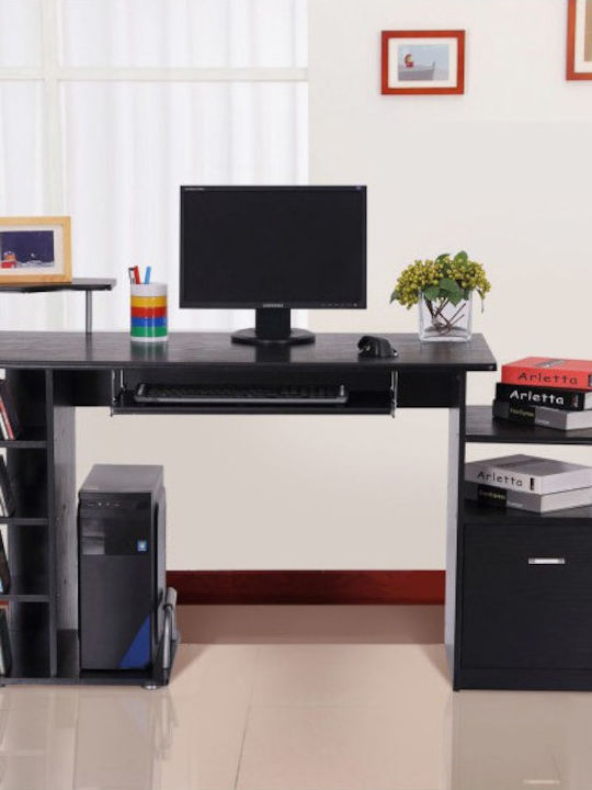 Computer Office Wooden Black 152x60x88cm
