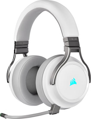 Corsair Virtuoso RGB Wireless Over Ear Gaming Headset with Connection USB White