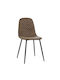 Antonella Dining Room Fabric Chair Special Mocha 45.5x53x87cm