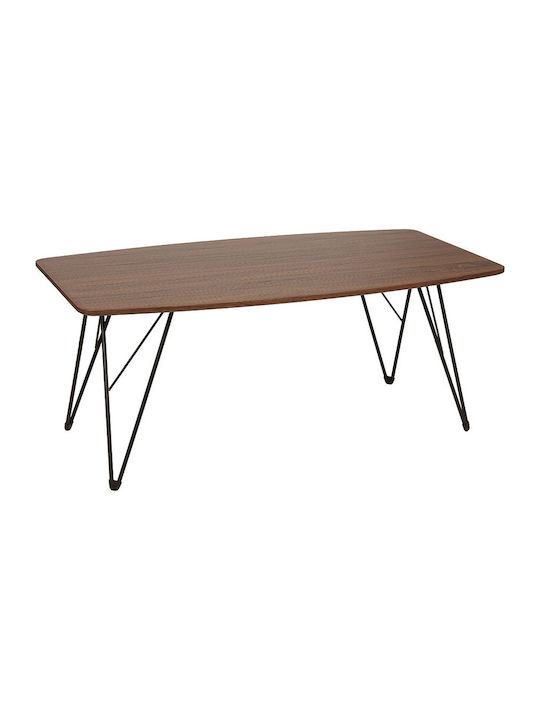 Rectangular Wooden Coffee Table Walnut L110xW60xH45.5cm