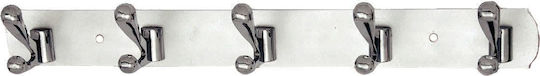 Import Hellas K11063 Μεταλλική Νίκελ Ματ 5 Θέσεων 35cm