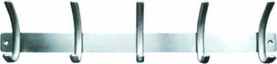 Import Hellas S1003/5 Μεταλλική Νίκελ Ματ 5 Θέσεων 45x10x10cm