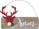 Lianos Weihnachtliche Holz Figur Unterschrift Braun Länge 18cm