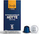 Dimello Κάψουλες Espresso Notte Decaffeine Συμβατές με Μηχανή Nespresso 10caps