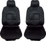 Car Seat Back Set 2pcs Polyester Black