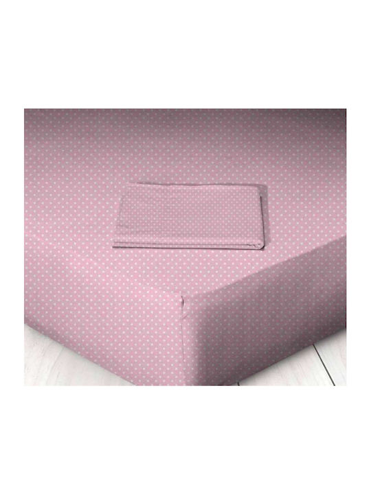 Marwa Sheet Super-Double 220x260cm. Pink Dots