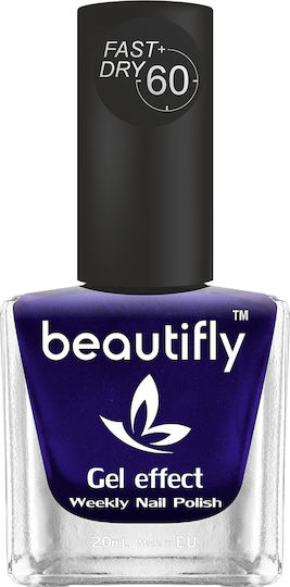 Beautifly Glossy Βερνίκι Νυχιών Μακράς Διαρκείας Quick Dry 580 Twilight Zone 20ml
