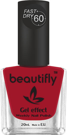 Beautifly Glossy Nagellacke Lang anhaltende Politur Schnelltrocknend Rote 20ml