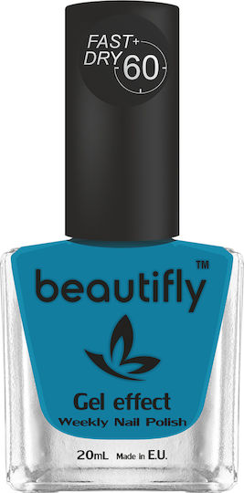 Beautifly Glossy Long Lasting Quick Dry Nail Polish 530 Industrial Blue 20ml