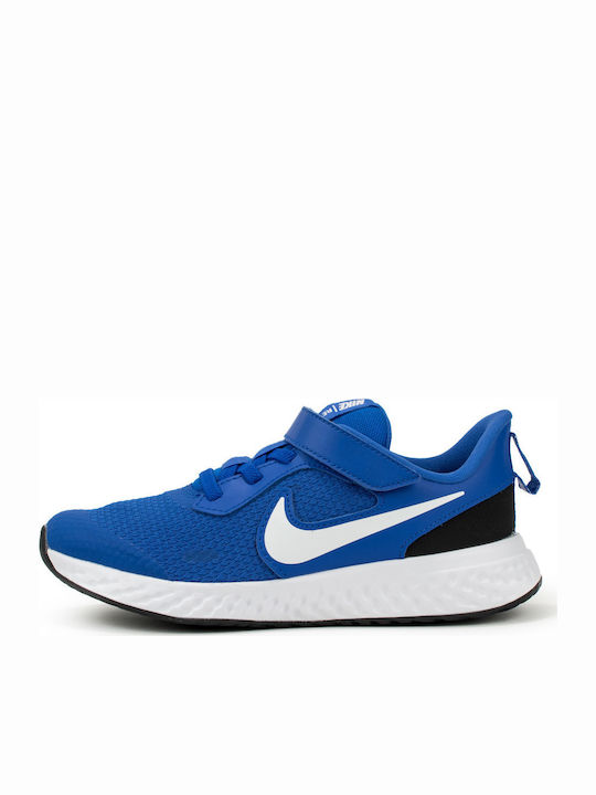 Revolution Revolution 5 PSV Kids Sports Shoes Running with Hoop & Loop Closure Racer Blue / White / Black
