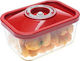 Status Box General Use with Airtight Lid Plastic Red 500ml