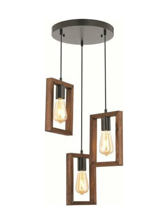 Urban Pendant Light Three-Light Black