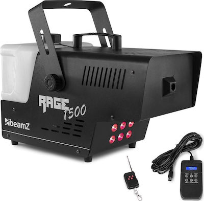 BeamZ Rage 1500LED Nebelmaschine LED 1500W mit Drahtlos / Verkabelt Fernbedienung und Möglichkeit zur Verbindung mit einer Lichtkonsole