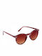 Charly Therapy Charles In Town Women's Sunglasses with Purple Plastic Frame and Brown Gradient Lens CIT50