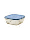 Duralex Glass Lunch Box Blue 17x17cm